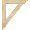 Ekena Millwork Traditional Traditional Rough Sawn Bracket w/ Offset Brace, Douglas Fir, 6"W x 26"D x 30"H BKT0604X26X30TRA01RDF - alternate 4